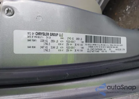 2015 Chrysler Town & Country Touring-L z USA, uszkodzony, nr VIN 2C4RC1CG4FR546909